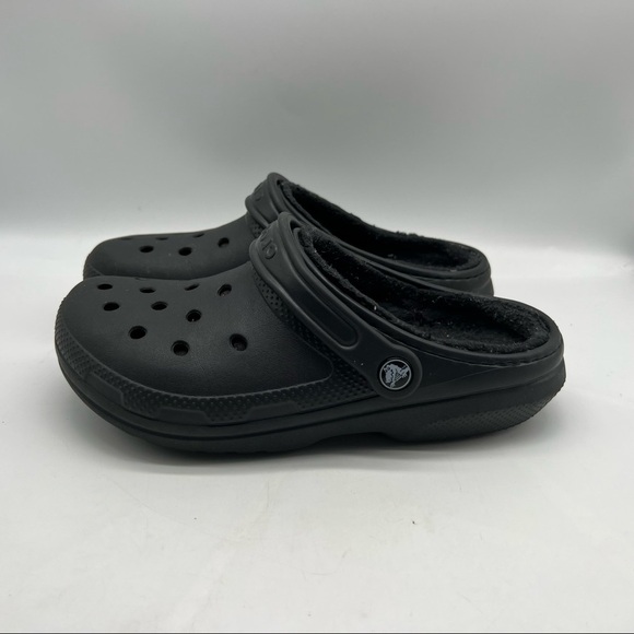 Crocs Classic Lined Clog Black Size 5M 7W - Picture 3 of 6
